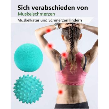 Massage Ball - Plantar Fasciitis Foot Massage Roll and Massage Ball Hedgehog Ball