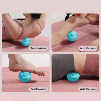 Massage Balls for Deep Tissue Muscle support, Trigger Point relaxation Ball for Back, Neck, Shoulder, Foot and Body Relaxation - Green