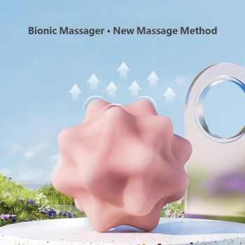 Fitness Massage Ball for Myofascial Release, Deep Tissue Trigger Point relaxation for Muscle support, Back, Neck, Shoulder and Foot Massage - Blue