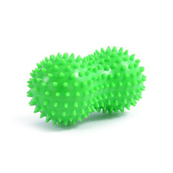 Spiky Peanut Massage Ball Deep Tissue Muscle Roller PVC Foot Massage Ball for Myofascial Release Trigger Point relaxation Yoga Fitness - Green