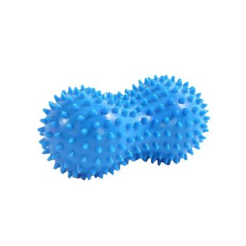 Spiky Peanut Massage Ball Deep Tissue Muscle Roller PVC Foot Massage Ball for Myofascial Release Trigger Point relaxation Yoga Fitness - Blue
