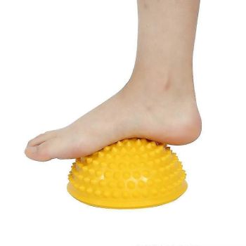 Semi-circular Massage Ball, Hedgehog Ball Yoga Massage Ball For Balance Training, (red)