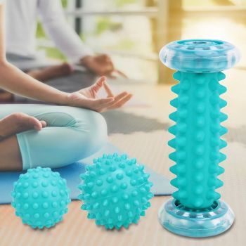 TPE Peanut Roller Back Massager Ball Set Back Foot Massager Ball Fitness Muscle Massaging