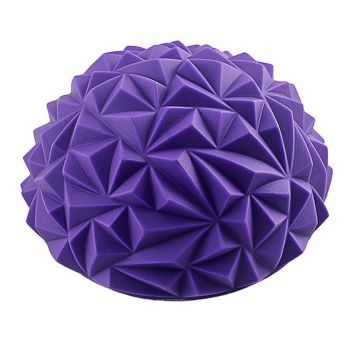 Yoga Hemisphere Massager Pointed Massage Ball Decompression Yoga Massager Exercise Ball Soft and Comfortable - Purple