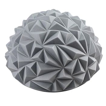 Yoga Hemisphere Massager Pointed Massage Ball Decompression Yoga Massager Exercise Ball Soft and Comfortable - Gray