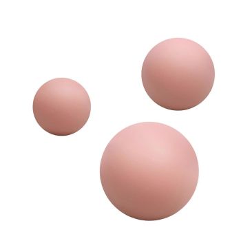 3Pcs Massage Balls Back Massage Equipment Yoga Balls for Women Training Yoga - Pink