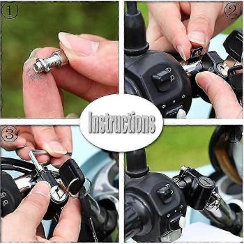 Bicycle Lock Aluminum Alloy Helmet Lock Portable Motorcycle Lock For Motorcycles Cars Bicycles