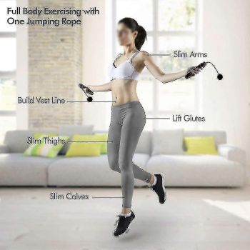 Jump Rope,Ropeless Jump Ropes For Fitness,skipping Rope For Wellness Beginners,adults Workout - Pink