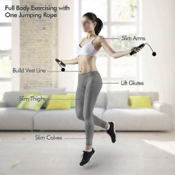 Jump Rope,Ropeless Jump Ropes For Fitness,skipping Rope For Wellness Beginners,adults Workout - Green