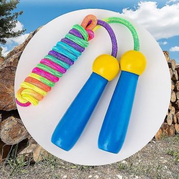 Jump Rope Beaded Skipping Rope Adjustable Tangle-free Segmented Jumping Rope - Blue