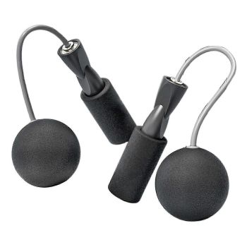 Cordless Jumping Rope Gym Exercise Fitness Weighted Jump Rope - Black