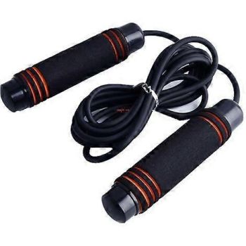 Adjustable Speed Jump Rope with Soft Memory Foam Handles, Tangle-Free Skipping Rope for Fitness, Cardio Workout & Exercise - Red