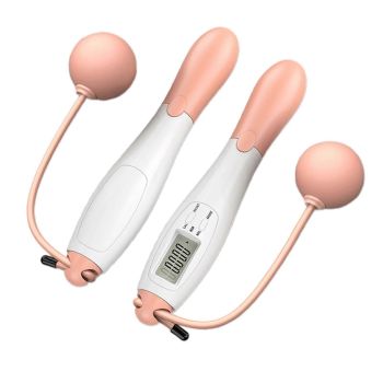 Cordless Jump Rope Speed Smart Fitness Jump Rope for Training Boxing Outdoor - Pink