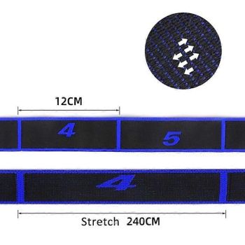 Stretching Strap, 8 Loop Yoga Straps for Stretching, Elastic Stretch Strap Stretch Band for Exercise Yoga Fitness Gym - Purple