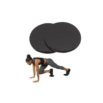 2PCS Gym Training Fitness Exercise Glider Slide Discs Core Slider Workout -Blue