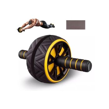 Wide Ab Roller Wheel for Home Gym Core Training - Red
