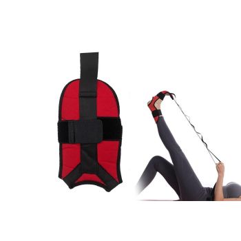 Hamstring Stretcher Stretching Strap Ligament Stretching Belt for Dancing Pilates Yoga relaxation -Black