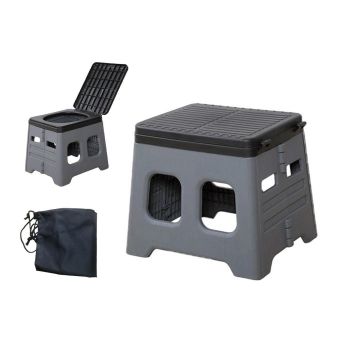 Portable Folding Toilet for Camping and Travel Grey