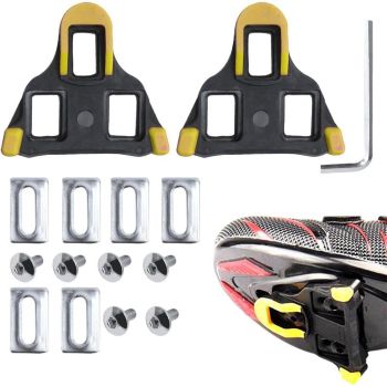 2X Replacement Locking Cycling Pedals Cleat for Road Cycle Red
