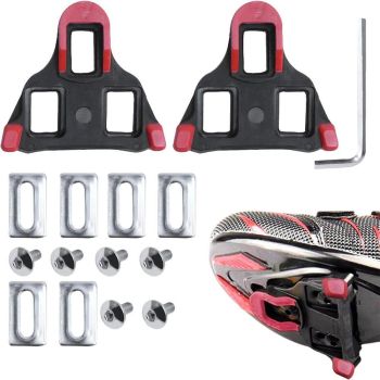 2X Replacement Locking Cycling Pedals Cleat for Road Cycle Yellow