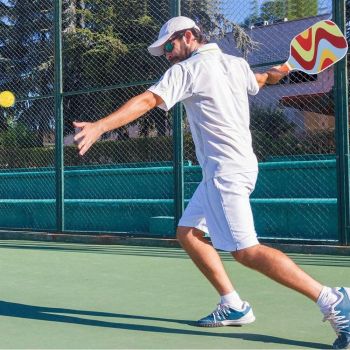 Fiberglass Pickleball Racket Set Pickleball Paddle with 4 Balls Style 3