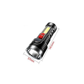 Super Bright Torch 6 Led Flashlight USB Rechargeable Tactical light