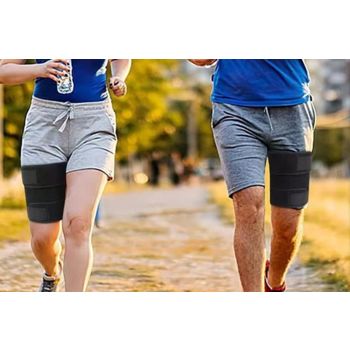 2Pcs Thigh Wrap Support Thigh Brace Adjustable Sleeve Support For Workouts