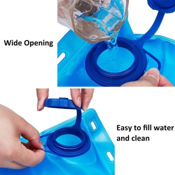 2 Liter Hydration Bladder Leak Proof Water Reservoir for Running Hiking Camping Cycling Climbing