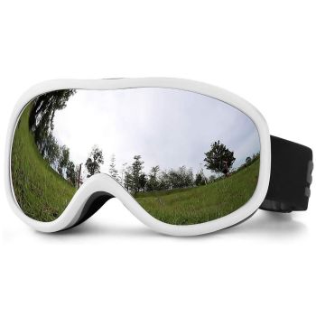 Ski Goggles Over Glasses with Dual lens, Anti-fog Anti-UV Snow Goggle for Men Women Youth Skiing Snowmobile-Style C