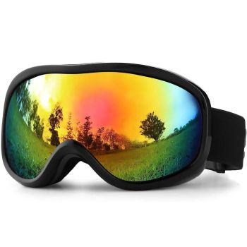 Ski Goggles Over Glasses with Dual lens, Anti-fog Anti-UV Snow Goggle for Men Women Youth Skiing Snowmobile-Style B