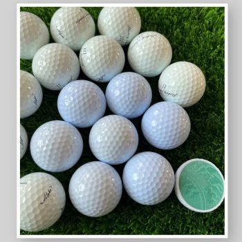 3Pcs Five-Layer PU Golf Tournament Ball Durable High-Performance Ball for Professional and Recreational Play-White