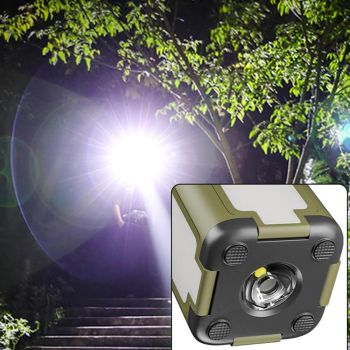 LED Camping Lantern with Solar Panel Type C Charging and Expandable Panels