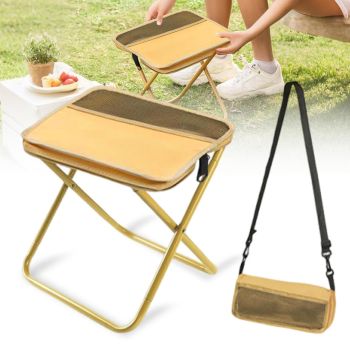 Portable Folding Stool for Hiking Camping and Fishing - Army Green S
