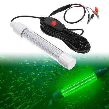 144 LED Submersible Fishing Light Underwater Fish Finder Lamp 16W 1600 Lumens IP68 (Green)