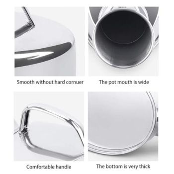 Spillproof Stainless Steel Portable Urinal Ergonomic Handle Camping Travel Elder Home Hospital Use