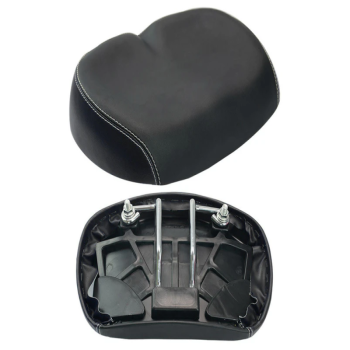 Wide Comfort Bike Seat, Nonslip Waterproof Shock Absorbing Bicycle Saddle (Black)