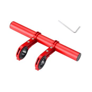 20cm Aluminum Alloy Bicycle Handlebar Extender Mount - Red