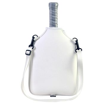 Neoprene Tennis & Pickleball Paddle Bag Lightweight Protective Carry Case with Shoulder Strap - Black