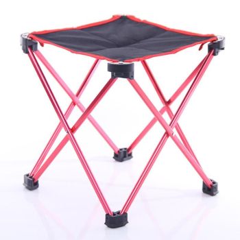 Mini Portable Outdoor Folding Stool Camping Fishing Picnic Chair Small Seat - Blue