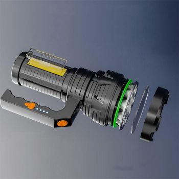 Handheld LED Spotlight USB Rechargeable Searchlight Work Lamp