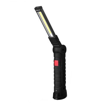 Magnetic COB LED Flashlight Rechargeable Hand Torch Work Light - S