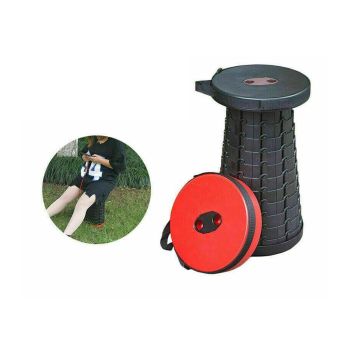 Camping Fishing Hunting Outdoor Chair Portable Folding Stool - Red