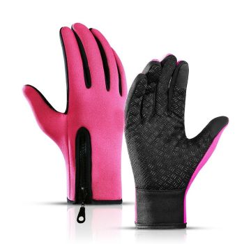 Touch Screen Snow Cycling Hand Gloves - Dark Blue L