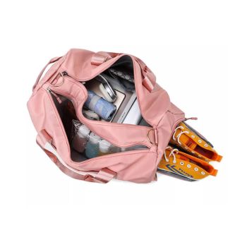 Gym Duffle Bag Taekwondo Travel Duffel Bag Outdoor Gym Sports Bag -Pink