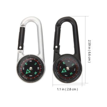 2Pcs Portable Compass Pocket Compass Outdoor Survival Compass Outdoor Survival Supply