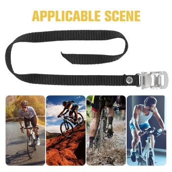 2pcs Sports Bike Pedal Straps Bike Toe Straps Nylon Pedal Straps Gym Adjustable Bike Pedals Straps