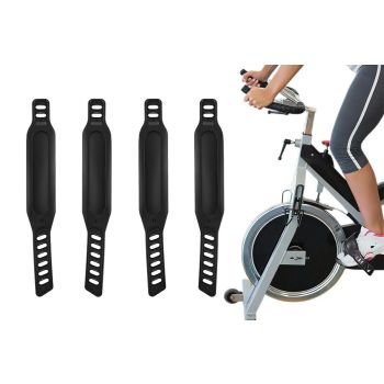 2 Pairs Bike Pedal Straps Foot Retainers for Indoor and Outdoor Cycling