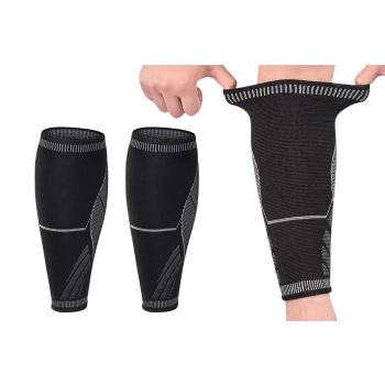2Pcs Calf Compression Sleeves Support Shin Splints Running Sports Unisex - L