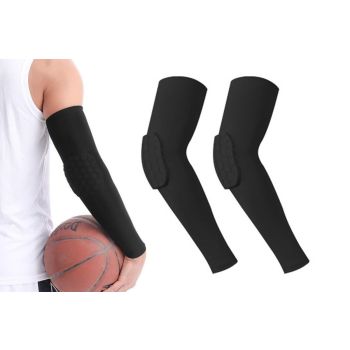 2 Pcs Tennis Elbow Compression Support Sleeve for Golfers Elbow relaxation Workout Weightlifting Elbow Brace with Honeycomb Lining -Light Gray / L