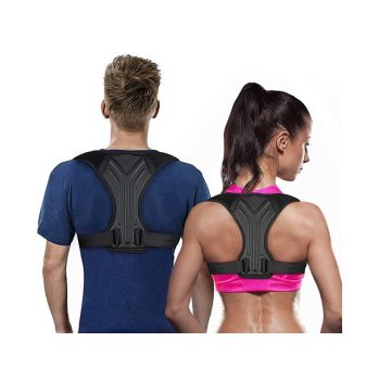 Adjustable Posture Corrector for Posture Correction Back Straightener -Black / L